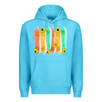 Ocean Blue Western Color Farm Life Brush Strokes Premium Hoodie - Bettercallsaul
