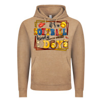 Vintage Coffee its a softball kinda day Vintage Hoodie - AdoDesignShop