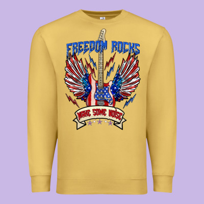 Premium Sweatshirt freedom rocks make some noise