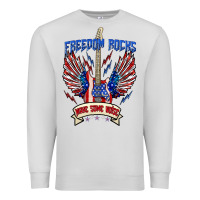 Dove Grey freedom rocks make some noise Premium Sweatshirt - texasbilliewilder