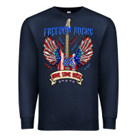 Navy freedom rocks make some noise Premium Sweatshirt - texasbilliewilder