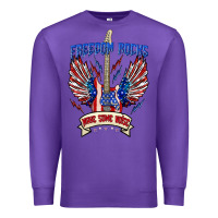 Purple freedom rocks make some noise Premium Sweatshirt - texasbilliewilder