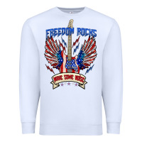 White freedom rocks make some noise Premium Sweatshirt - texasbilliewilder