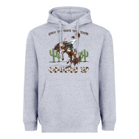 Heather Grey when the going gets tough cowboy up Heavyweight Hoodie - MaliasSmallBusiness