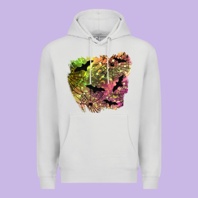 Bat Halloween Patch Premium Hoodie Designed By Bundleandbundleshop