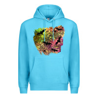 Ocean Blue bat halloween patch Premium Hoodie - BundleAndBundleShop