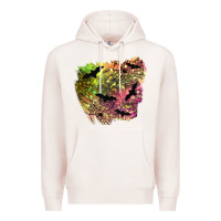 Pale Pink bat halloween patch Premium Hoodie - BundleAndBundleShop