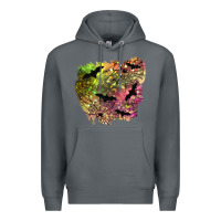 Rock bat halloween patch Premium Hoodie - BundleAndBundleShop