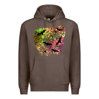 Coffee bat halloween patch Premium Hoodie - BundleAndBundleShop