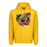 Lemon bat halloween patch Premium Hoodie - BundleAndBundleShop