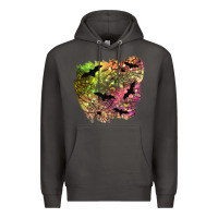 Smoke bat halloween patch Premium Hoodie - BundleAndBundleShop