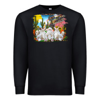 Black easter farm with bunnies Premium Sweatshirt - RanaPortraitStore