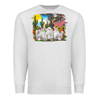 Oatmeal Heather easter farm with bunnies Premium Sweatshirt - RanaPortraitStore
