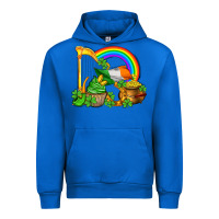 Cobalt st patricks day  rainbow shamrocks Urban Hoodie - AdoDesignShop