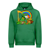 Emerald st patricks day  rainbow shamrocks Urban Hoodie - AdoDesignShop