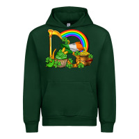 Forest Green st patricks day  rainbow shamrocks Urban Hoodie - AdoDesignShop