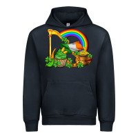 Navy st patricks day  rainbow shamrocks Urban Hoodie - AdoDesignShop