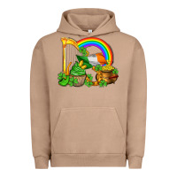 Pigment Burro st patricks day  rainbow shamrocks Urban Hoodie - AdoDesignShop
