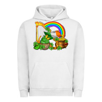 Pigment Lunar Rock st patricks day  rainbow shamrocks Urban Hoodie - AdoDesignShop