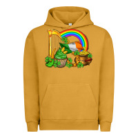 Pigment Peanut Butter st patricks day  rainbow shamrocks Urban Hoodie - AdoDesignShop