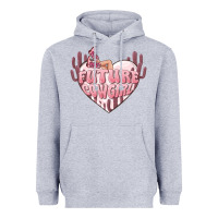 Heather Grey future cowgirl Heavyweight Hoodie - MaliasSmallBusiness