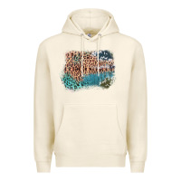 Tofu Leopard Wood Cowhide Pattern Mixed Western Frame Premium Hoodie - Bettercallsaul