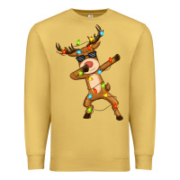Antique Gold dabbing deer Premium Sweatshirt - Zillion Design Studio
