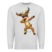 Dove Grey dabbing deer Premium Sweatshirt - Zillion Design Studio