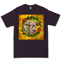 Plum christmas charolais cow face Premium Tee - LillyAllenDesigns