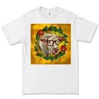 White christmas charolais cow face Premium Tee - LillyAllenDesigns