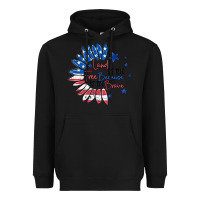 Black land of the free because of the brave Heavyweight Hoodie - MaliasSmallBusiness