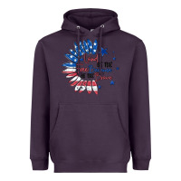 Plum land of the free because of the brave Heavyweight Hoodie - MaliasSmallBusiness