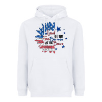 White land of the free because of the brave Heavyweight Hoodie - MaliasSmallBusiness