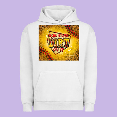 Rub Some Dirt On It Softball Urban Hoodie Designed By Jasminsmagicworld