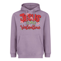 Lavender jesus is my valentine Heavyweight Hoodie - MaliasSmallBusiness