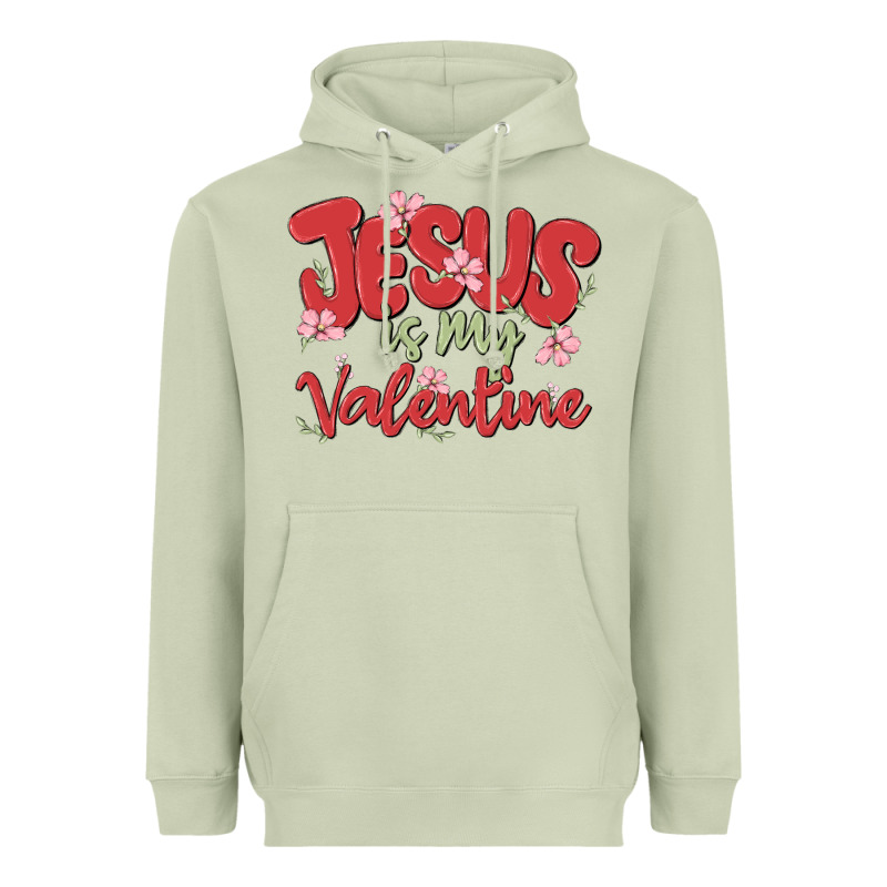 Jesus Is My Valentine Heavyweight Hoodie by MaliasSmallBusiness | Teevron