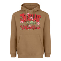 Toasted Coconut jesus is my valentine Heavyweight Hoodie - MaliasSmallBusiness