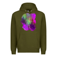 Army Green castle halloween patch Premium Hoodie - BundleAndBundleShop