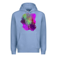 Colony Blue castle halloween patch Premium Hoodie - BundleAndBundleShop