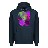 Navy castle halloween patch Premium Hoodie - BundleAndBundleShop