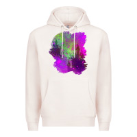 Pale Pink castle halloween patch Premium Hoodie - BundleAndBundleShop