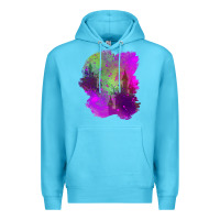 Ocean Blue castle halloween patch Premium Hoodie - BundleAndBundleShop
