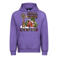 Tulip small town christmas with barn and cactus Urban Hoodie - AdoDesignShop