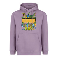 Lavender customized dinosaur birthday boy Heavyweight Hoodie - MaliasSmallBusiness