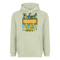 Matcha customized dinosaur birthday boy Heavyweight Hoodie - MaliasSmallBusiness