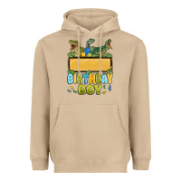 Mushroom customized dinosaur birthday boy Heavyweight Hoodie - MaliasSmallBusiness