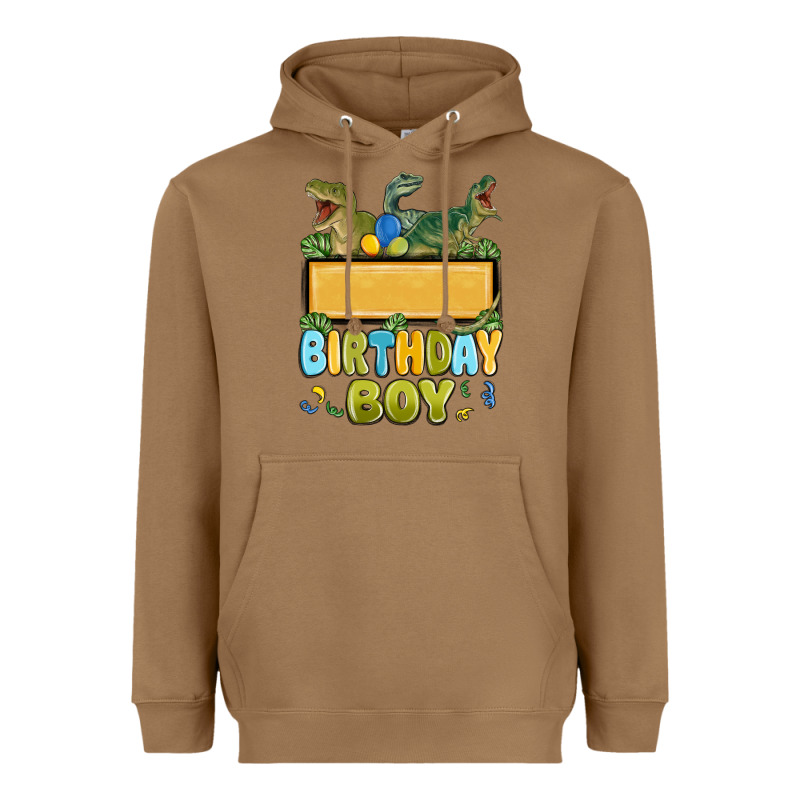 Customized Dinosaur Birthday Boy Heavyweight Hoodie by MaliasSmallBusiness | Teevron