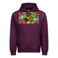 Mauve Wine skidsteer sippy Urban Hoodie - Artiststas