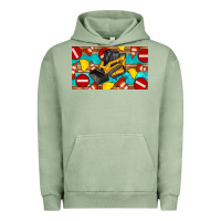 Pigment Oil Green skidsteer sippy Urban Hoodie - Artiststas