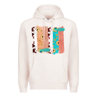 Pale Pink Western Cowhide Sunflower Jute Glitter Farm Life Brush Stroke Premium Hoodie - Bettercallsaul
